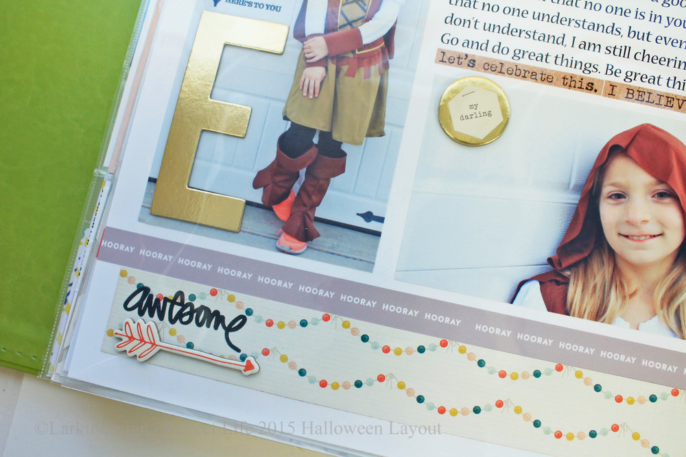 Halloween 2015 Layout Featuring Ali Edwards Cheer