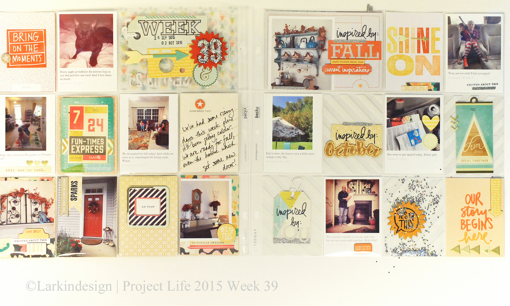 Project Life Week 39 Ali Edwards Spark Story Kit