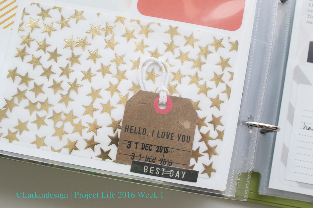 Project Life 2016 Using Project Life App Week 1