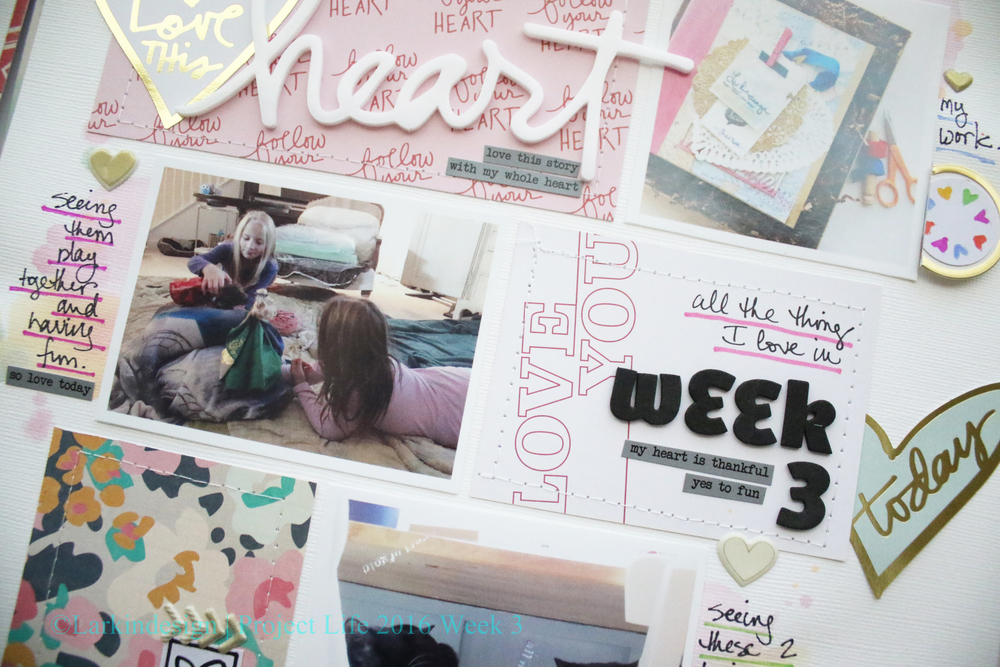 Project Life 2016 Week 3 Traditional Layout