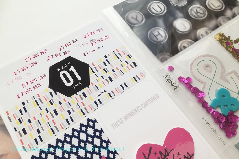 Project Life Project 52 2016 Week 1