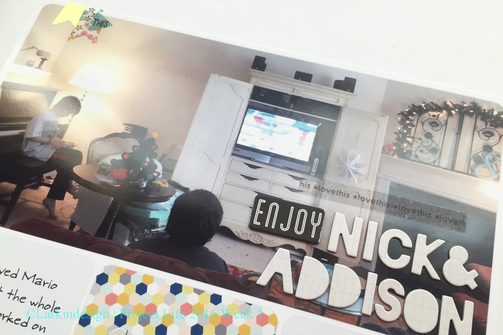 Project Life Project 52 2016 Week 1