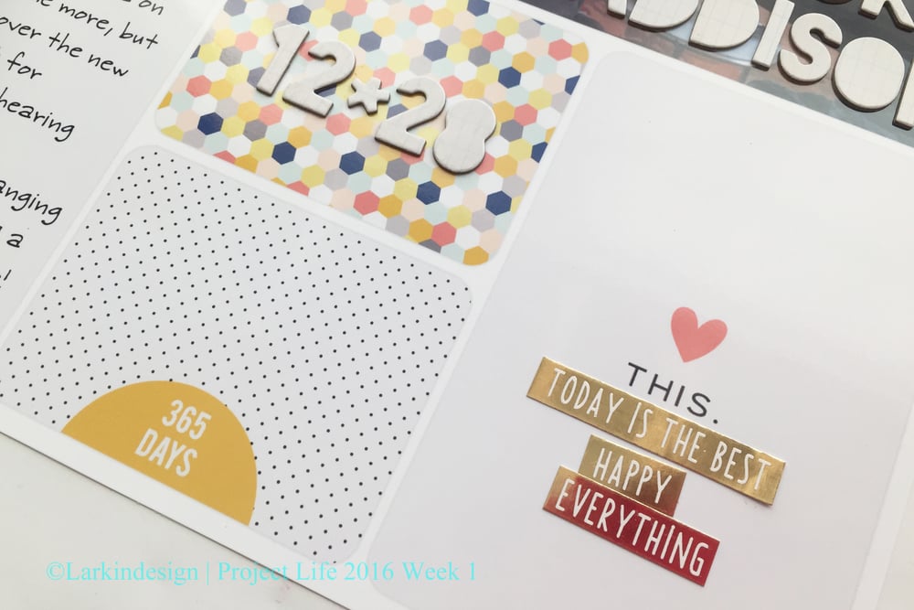 Project Life Project 52 2016 Week 1