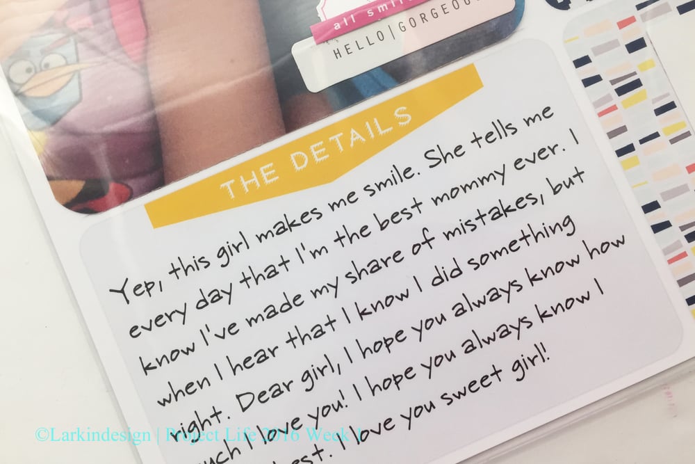 Project Life Project 52 2016 Week 1