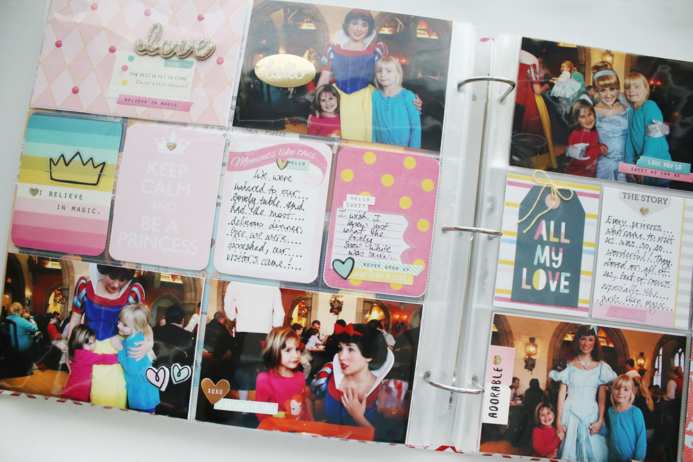Disney Epcot Princess Dinner Crate Paper Cute Girl