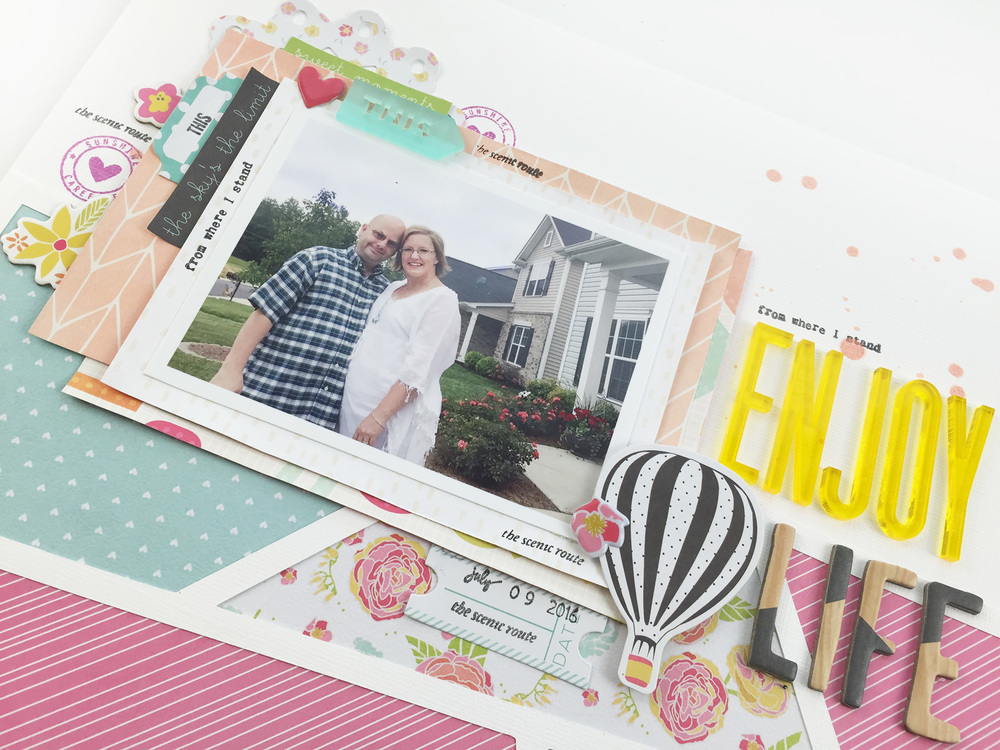 Enjoy Life Traditional Scrapbook Layout