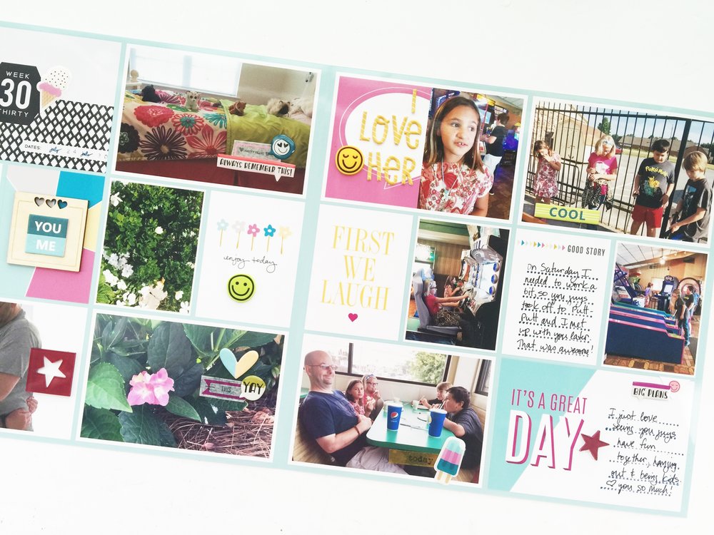Larkindesign Theresa Moxley | Project Life 2016 Week 30