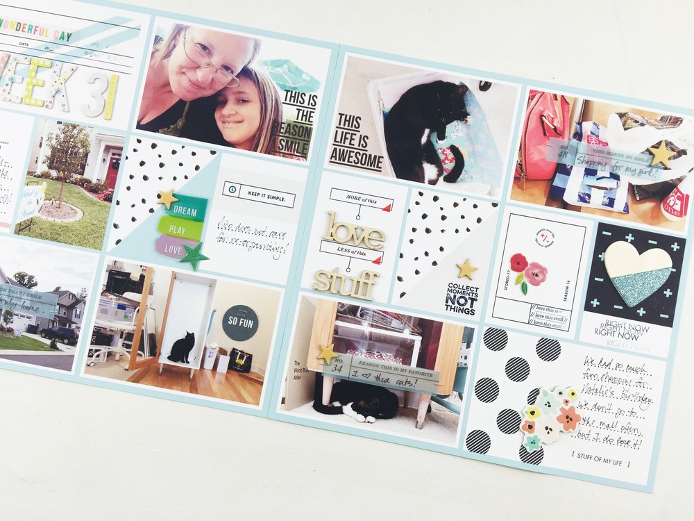 Sahlin Studio Creative Team Layout | Project Life 2016 Week 31