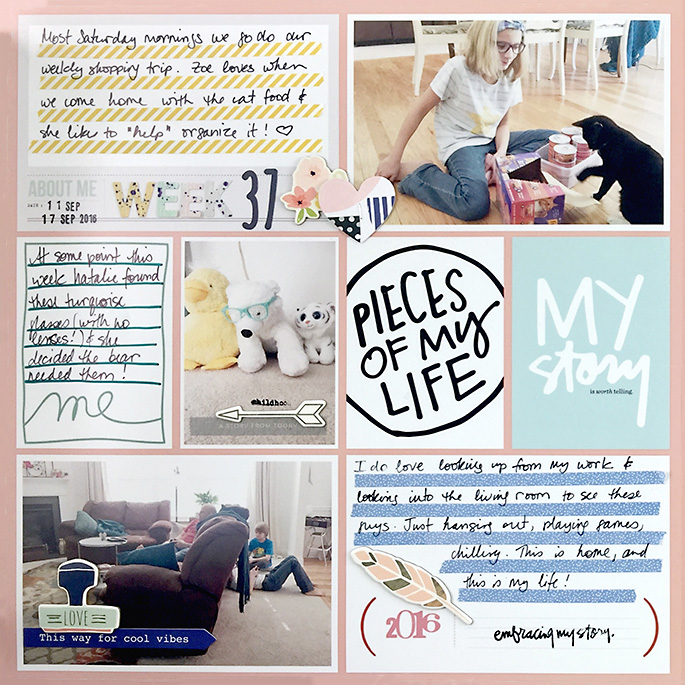 Larkindesign {Project Life 2016} Week 37 | Using Ali Edwards ME Story Kit