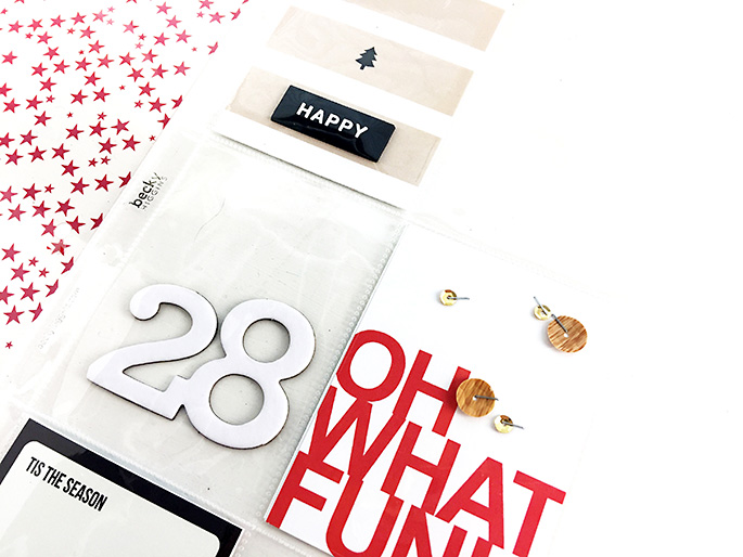Larkindesign Sahlin Studio Creative Team {December Album 2016} Foundation Pages using Oh What Fun!