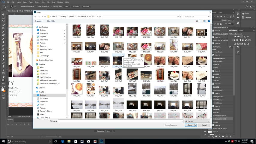 Photoshop CC Tutorial No 01 | Basic Tools for Using PS in Memory Keeping