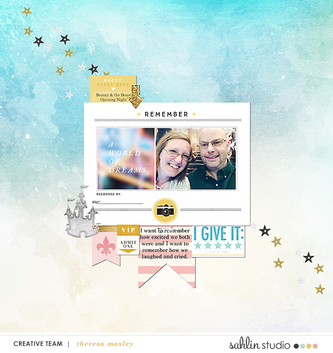 Larkindesign 07 Photoshop Tutorial Digital Layout | Beauty and the Beast Opening Night