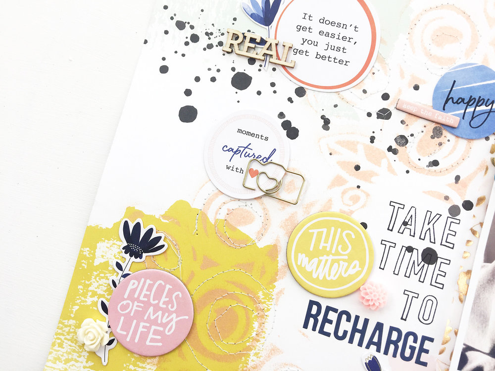 Larkindesign {Traditional Layout} Things I Need to Hear | Take Time To Recharge