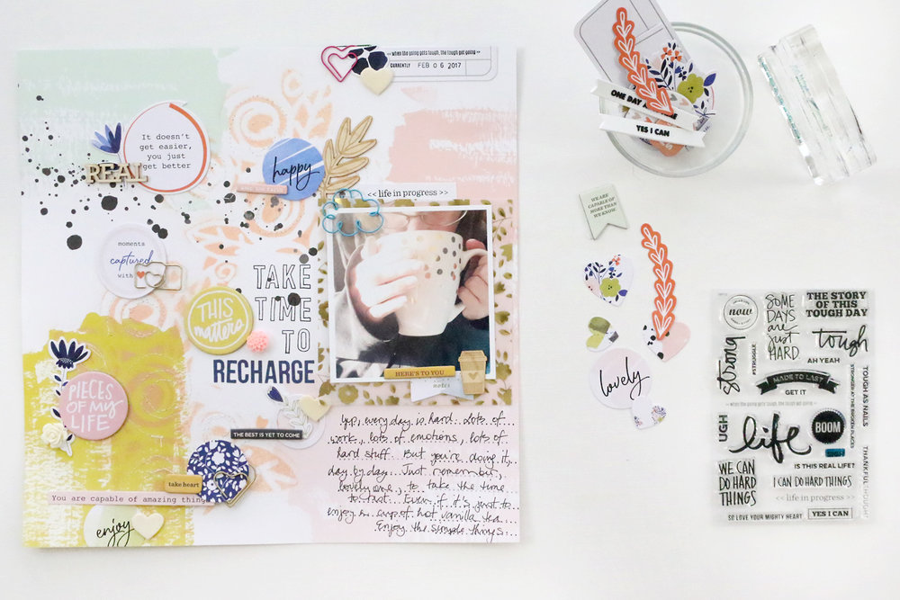 Larkindesign {Traditional Layout} Things I Need to Hear | Take Time To Recharge