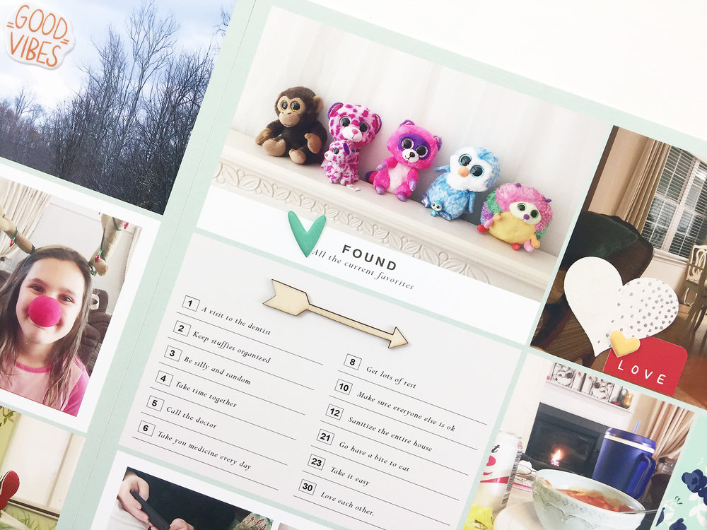 Larkindesign Project Life 2017 Week 06 | Embellishing the Layout Using Studio Calico Confidant Kit!!!!