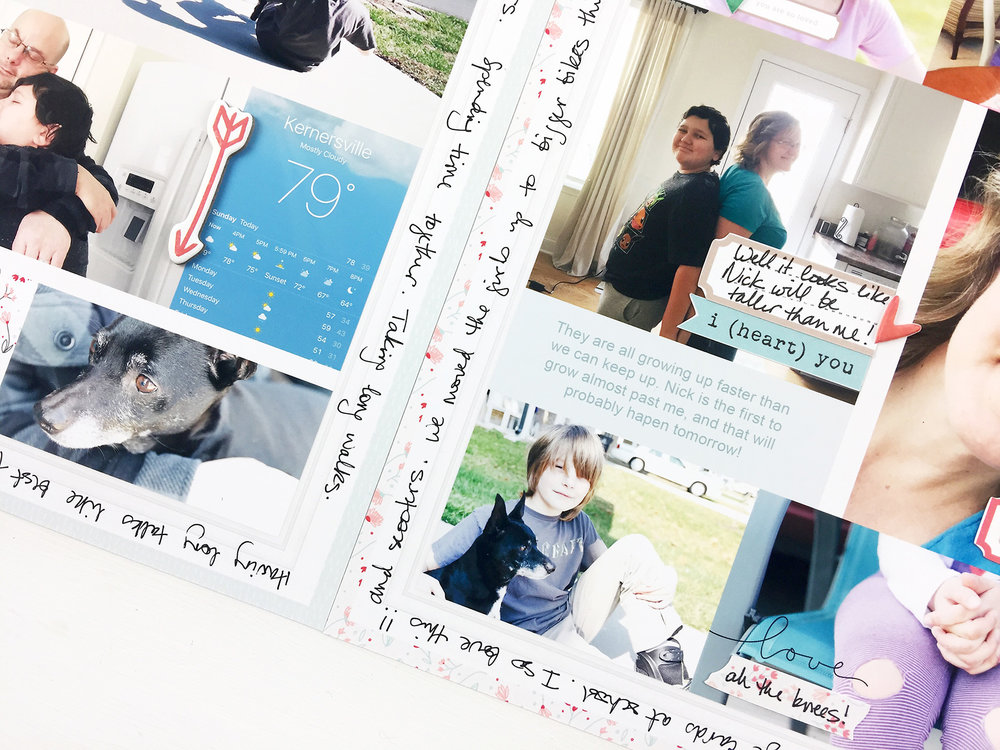 Larkindesign Project Life 2017 Week 07 | Embellishing the Hybrid Layout!!!