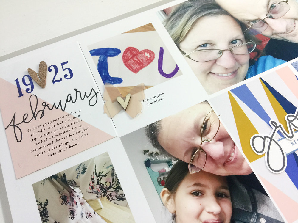 Larkindesign Project Life 2017 Week 08 | A Hybrid Scrapbook Layout