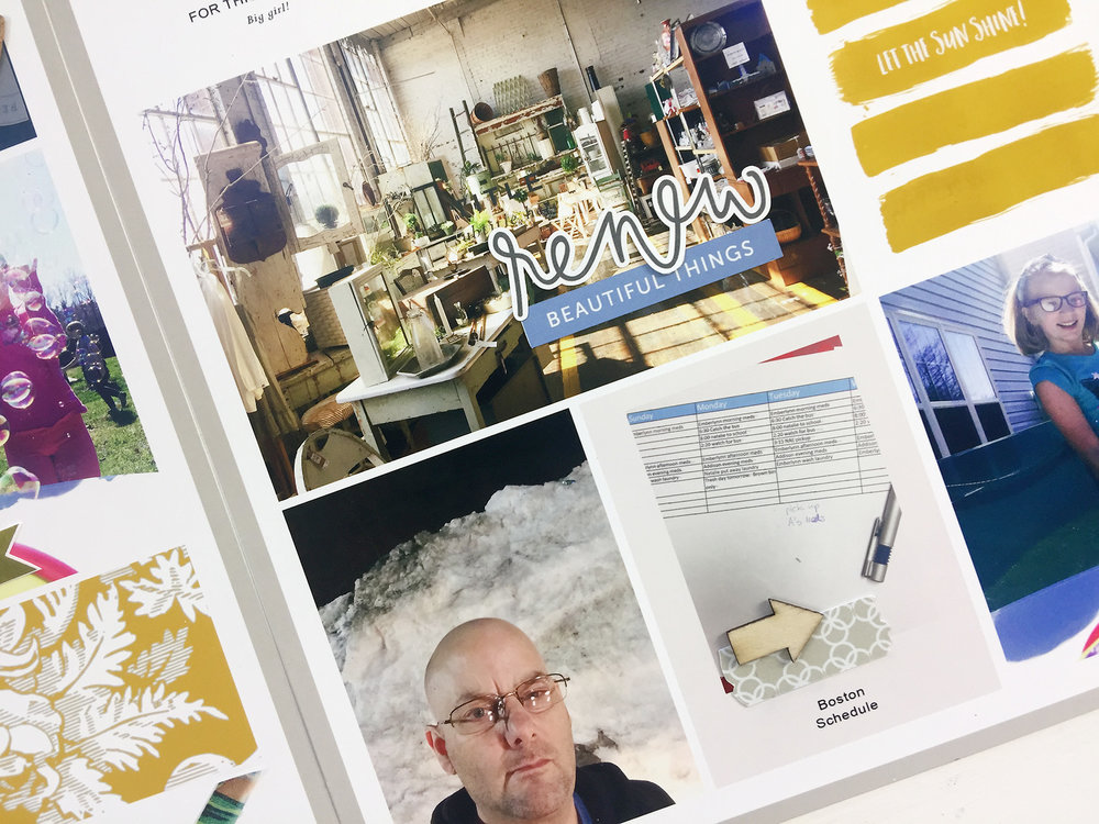 Larkindesign Project Life 2017 Week 08 | A Hybrid Scrapbook Layout