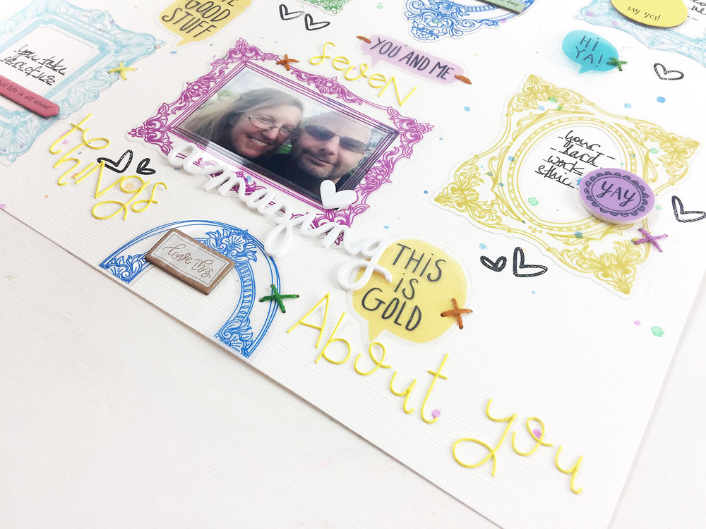 Larkindesign ***NEW SERIES***Use It Up!!!! | A Traditional Layout Called Seven Amazing Things