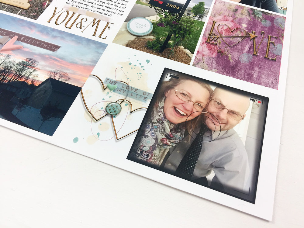 Larkindesign Project Life 2017 Week 14 Embellishing the Hybrid Layout!!!!