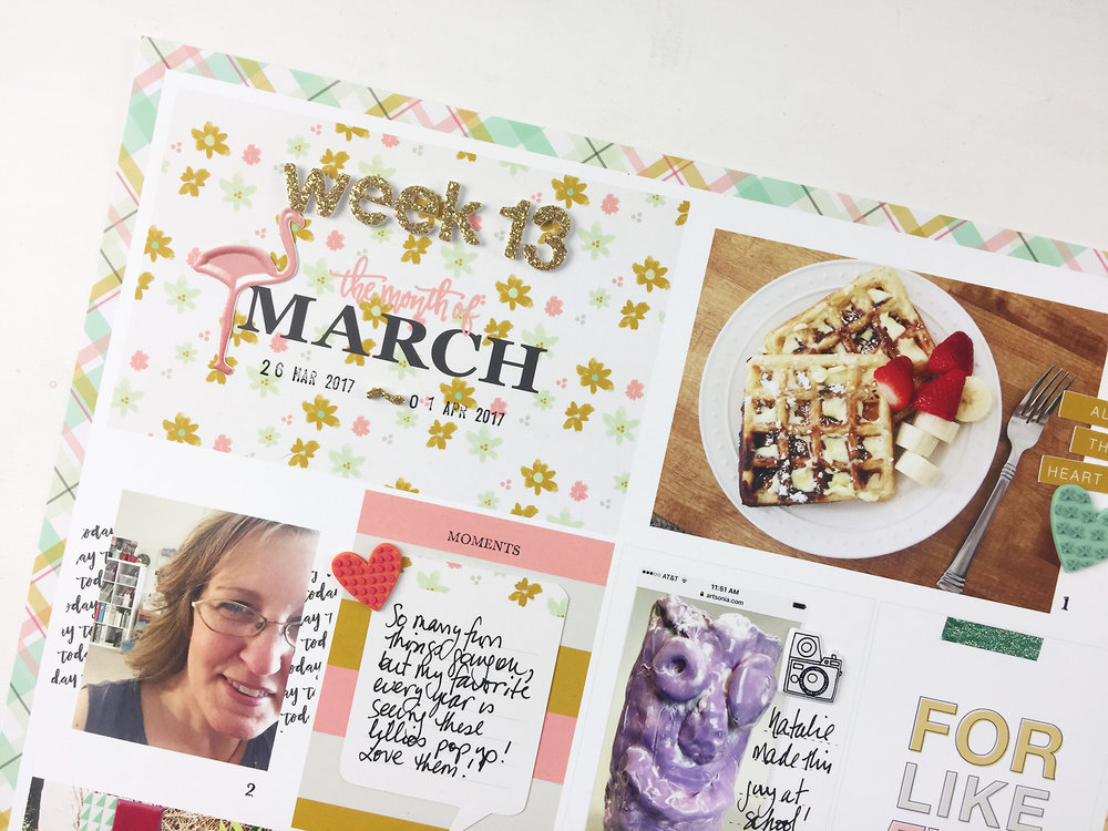 Paislee Press Guest Designer Theresa Moxley | Project Life 2017 Week 13 ft. For Like Ever KitPaislee Press Guest Designer Theresa Moxley | Project Life 2017 Week 13 ft. For Like Ever Kit