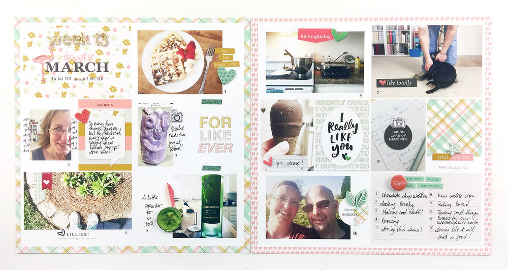 Paislee Press Guest Designer Theresa Moxley | Project Life 2017 Week 13 ft. For Like Ever KitPaislee Press Guest Designer Theresa Moxley | Project Life 2017 Week 13 ft. For Like Ever Kit