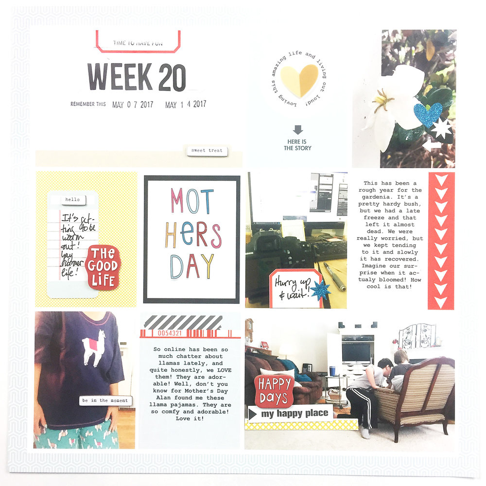 Larkindesign Project Life 2017 Week 20 | ft. Sahlin Studio Clean Lined Templates No. 02!Larkindesign Project Life 2017 Week 20 | ft. Sahlin Studio Clean Lined Templates No. 02!