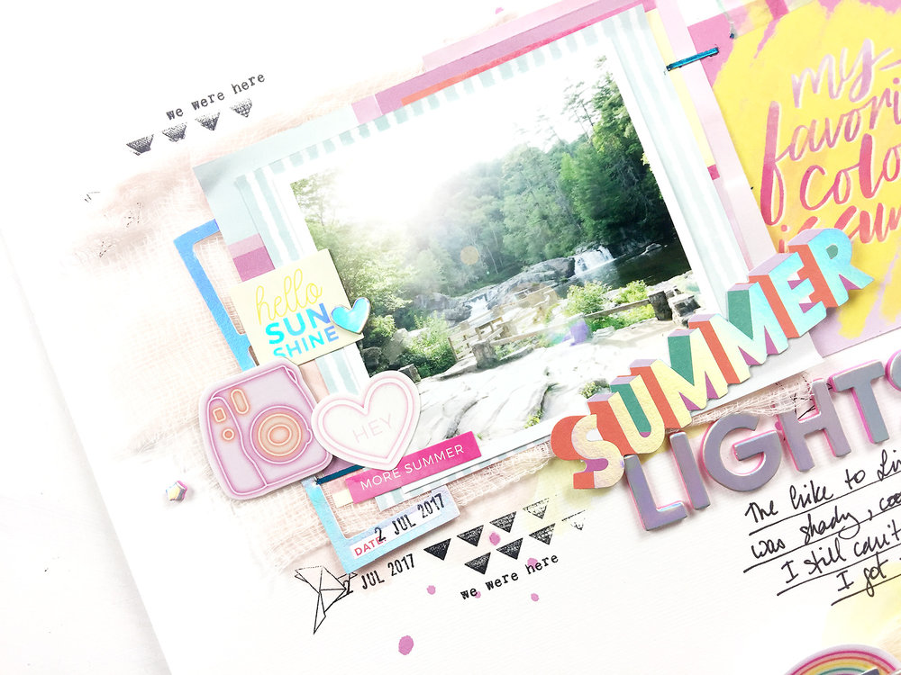 Larkindesign Theresa Moxley Summer Scrappy Challenge | Collab with ScrapandPlanwithLea!!!!!