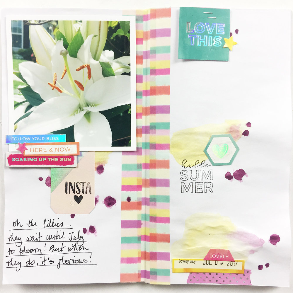 Larkindesign Theresa Moxley Summer Scrappy Challenge | Collab with ScrapandPlanwithLea!!!!!