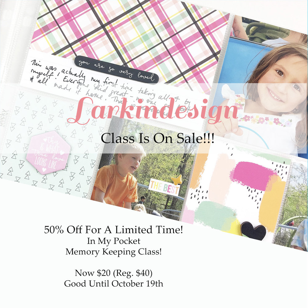 Larkindesign In My Pocket Memory Keeping Class