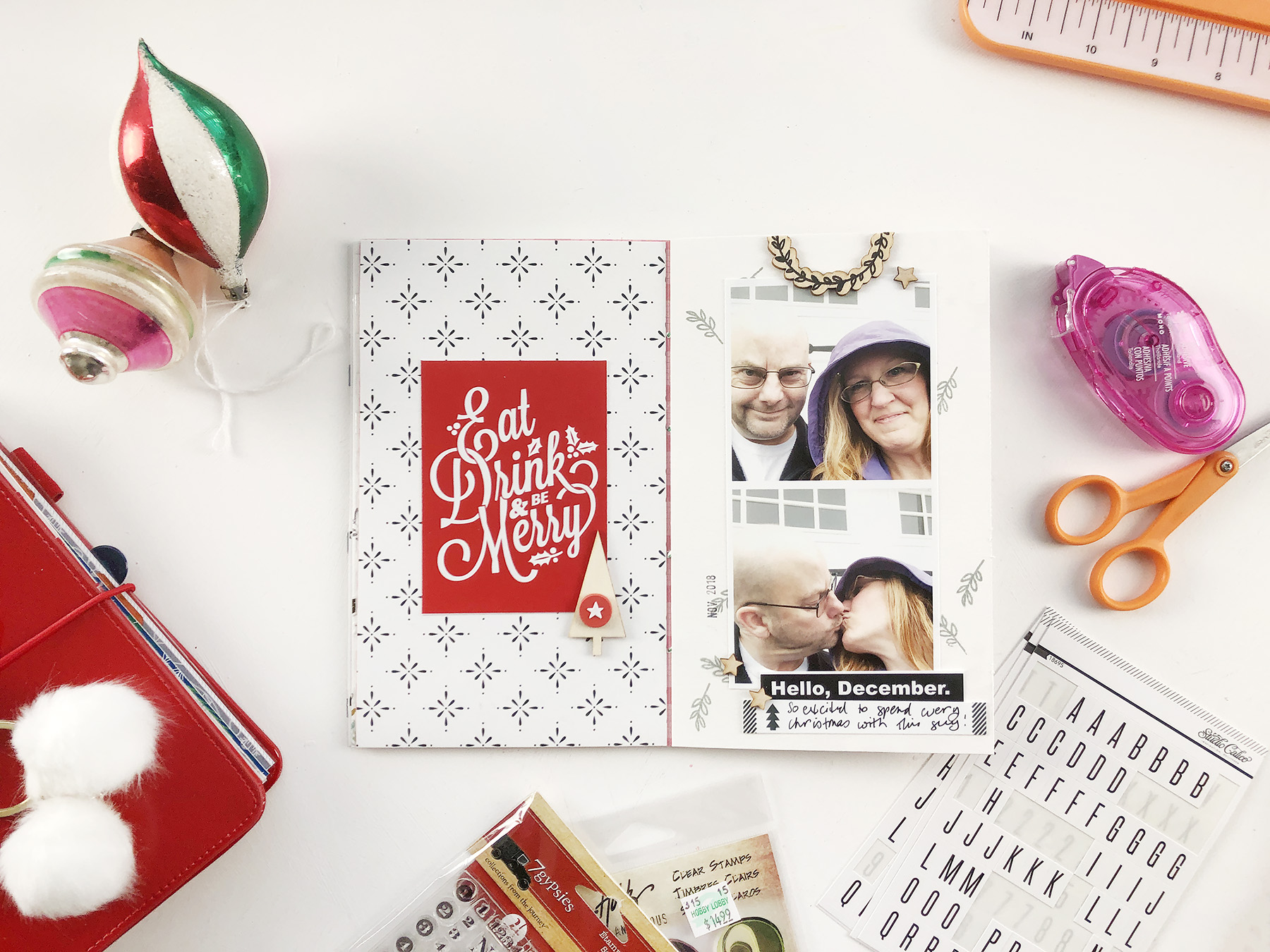 Larkindesign Documenting December In A Traveler's Notebook | November Layouts!!!