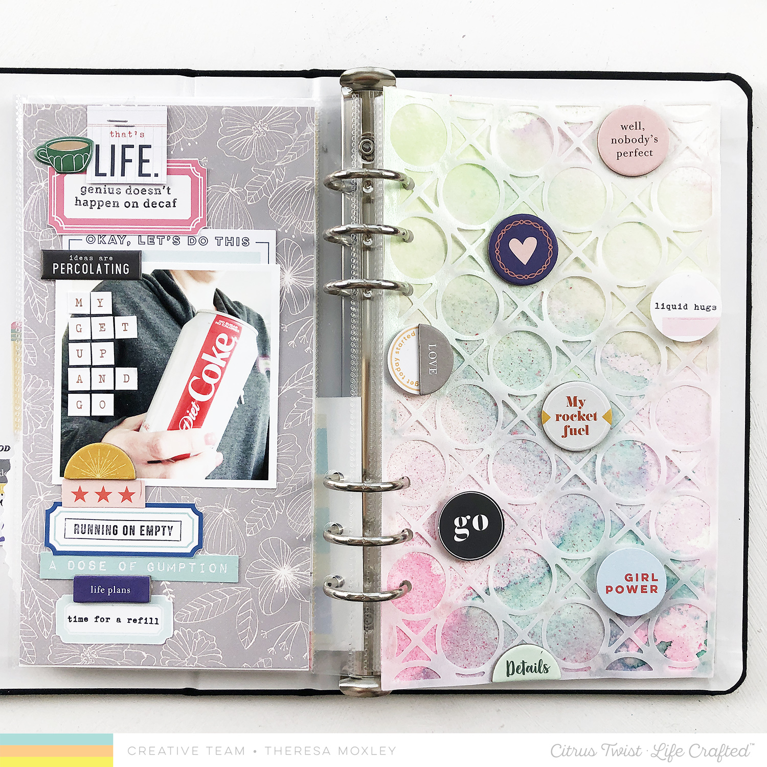 Theresa Moxley Citrus Twist Design Team Life Crafted Layout