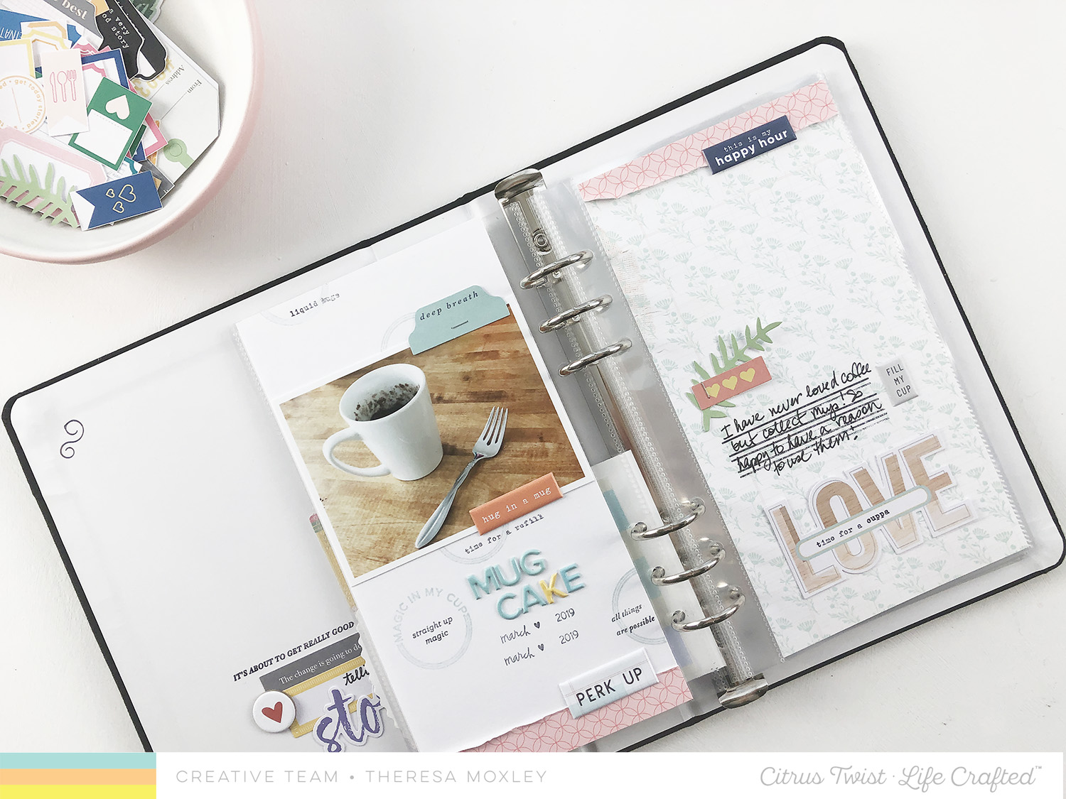 Theresa Moxley Citrus Twist Design Team Life Crafted Layout