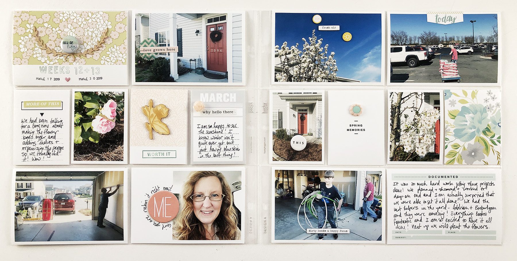 Larkindesign ***Sahlin Studio*** Design Team | 2019 Project Life Weeks 12 and 13