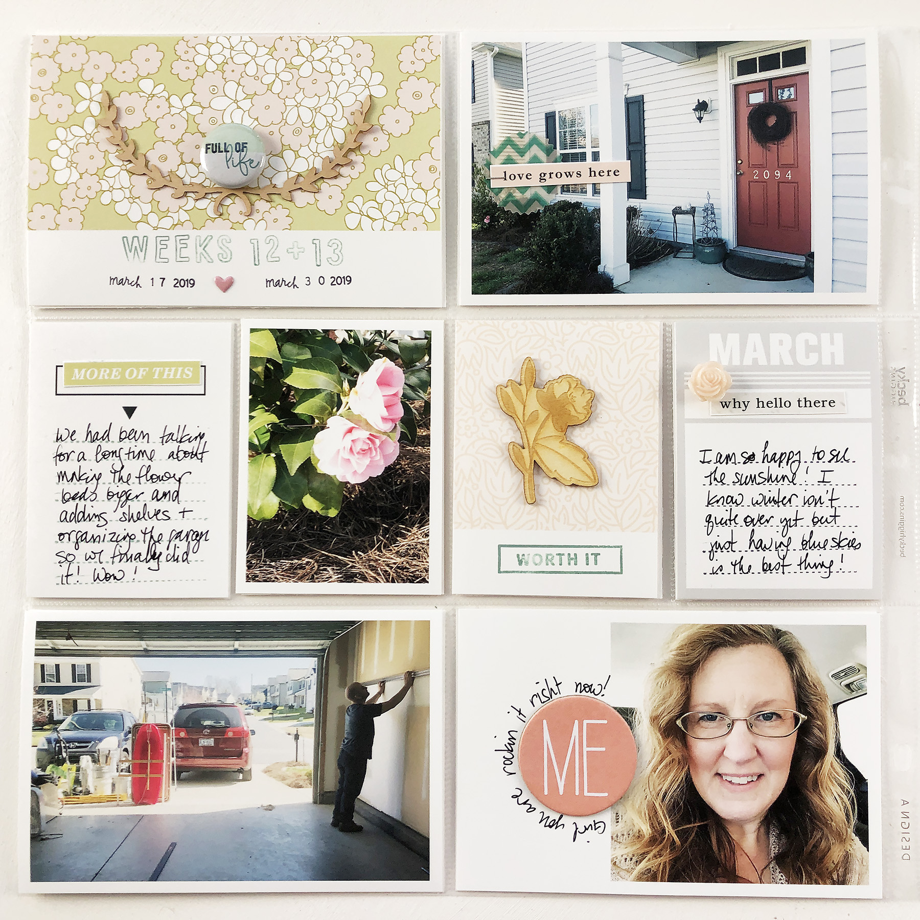 Larkindesign ***Sahlin Studio*** Design Team | 2019 Project Life Weeks 12 and 13