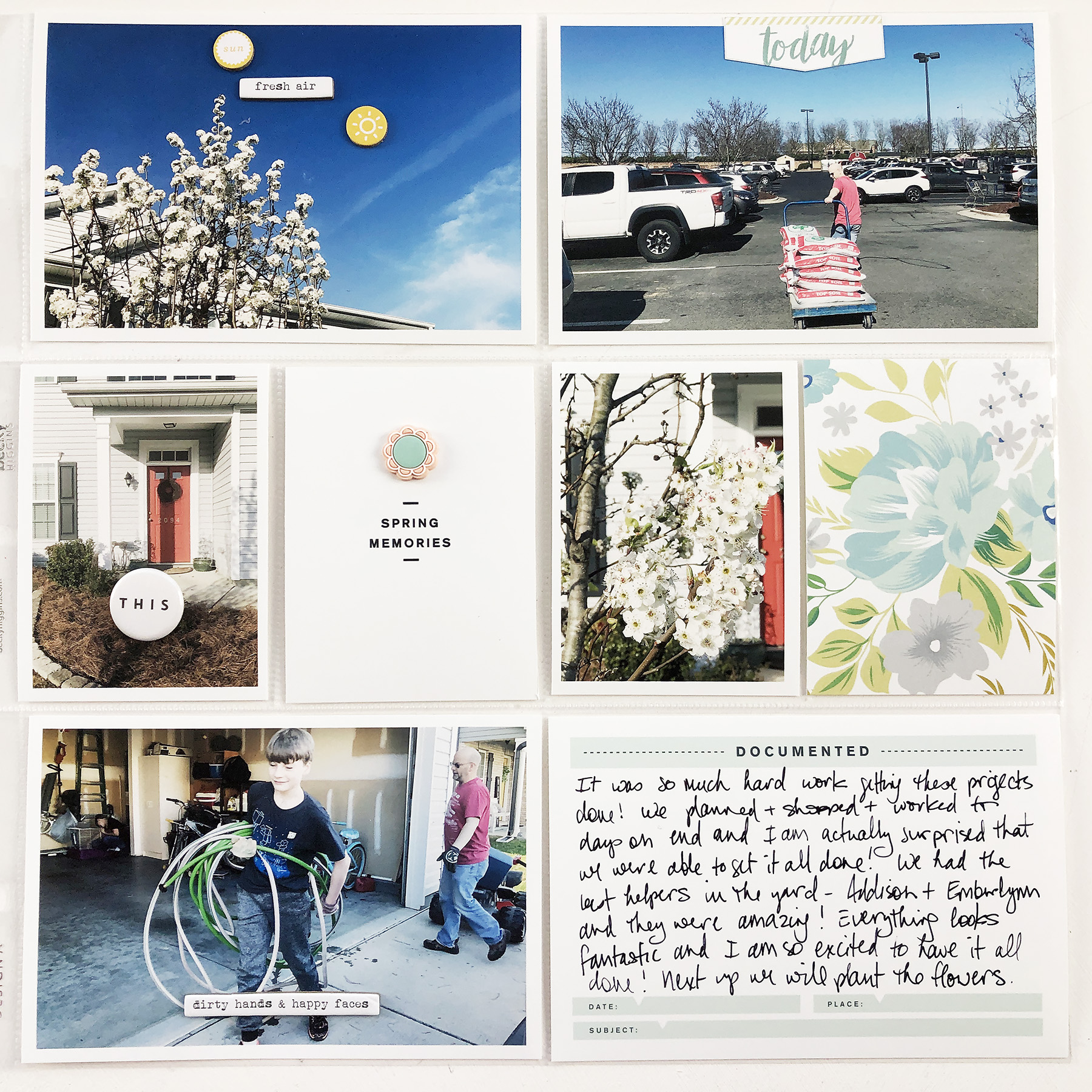 Larkindesign ***Sahlin Studio*** Design Team | 2019 Project Life Weeks 12 and 13