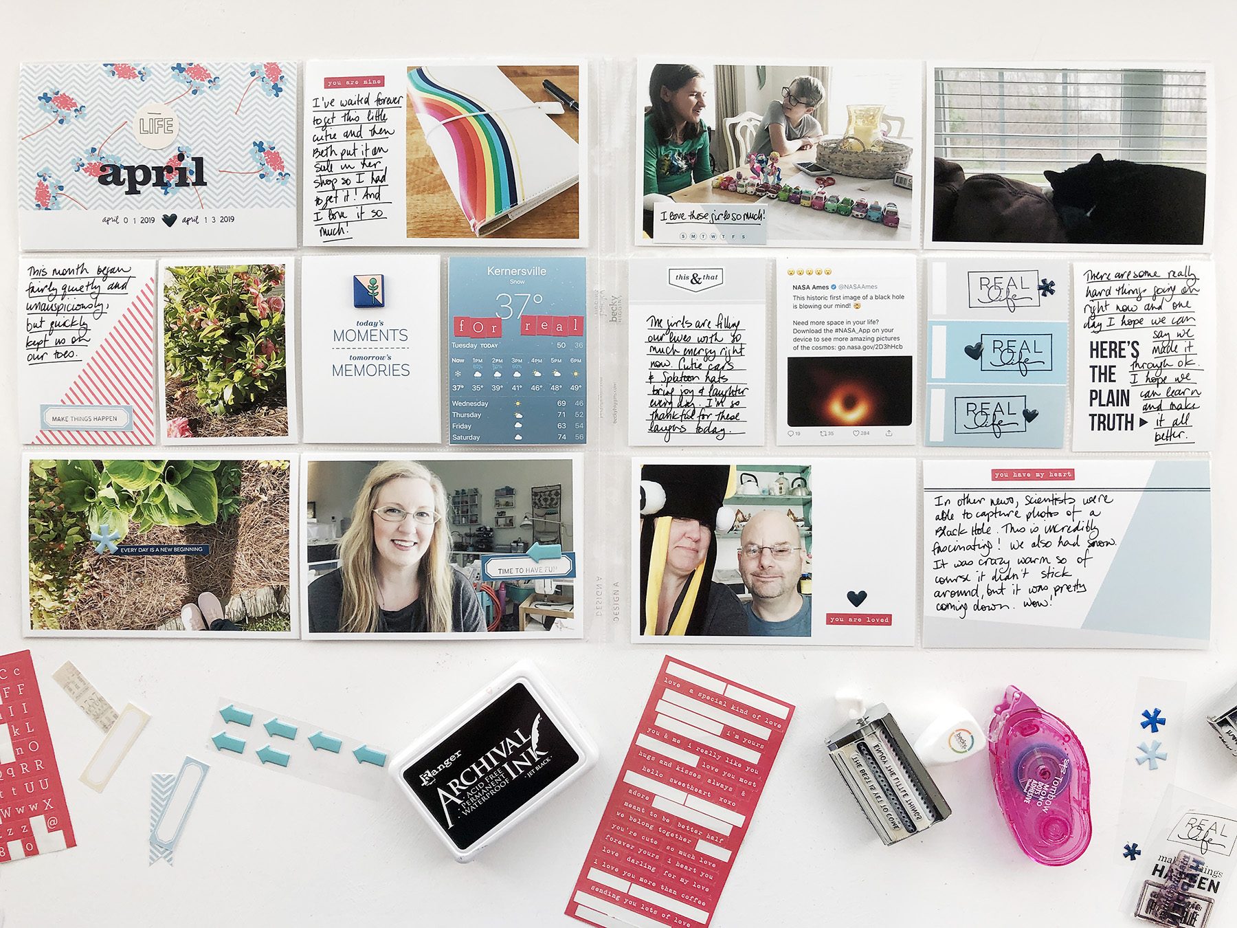 Larkindesign ***Sahlin Studio*** Design Team | 2019 Project Life Weeks 12 and 13