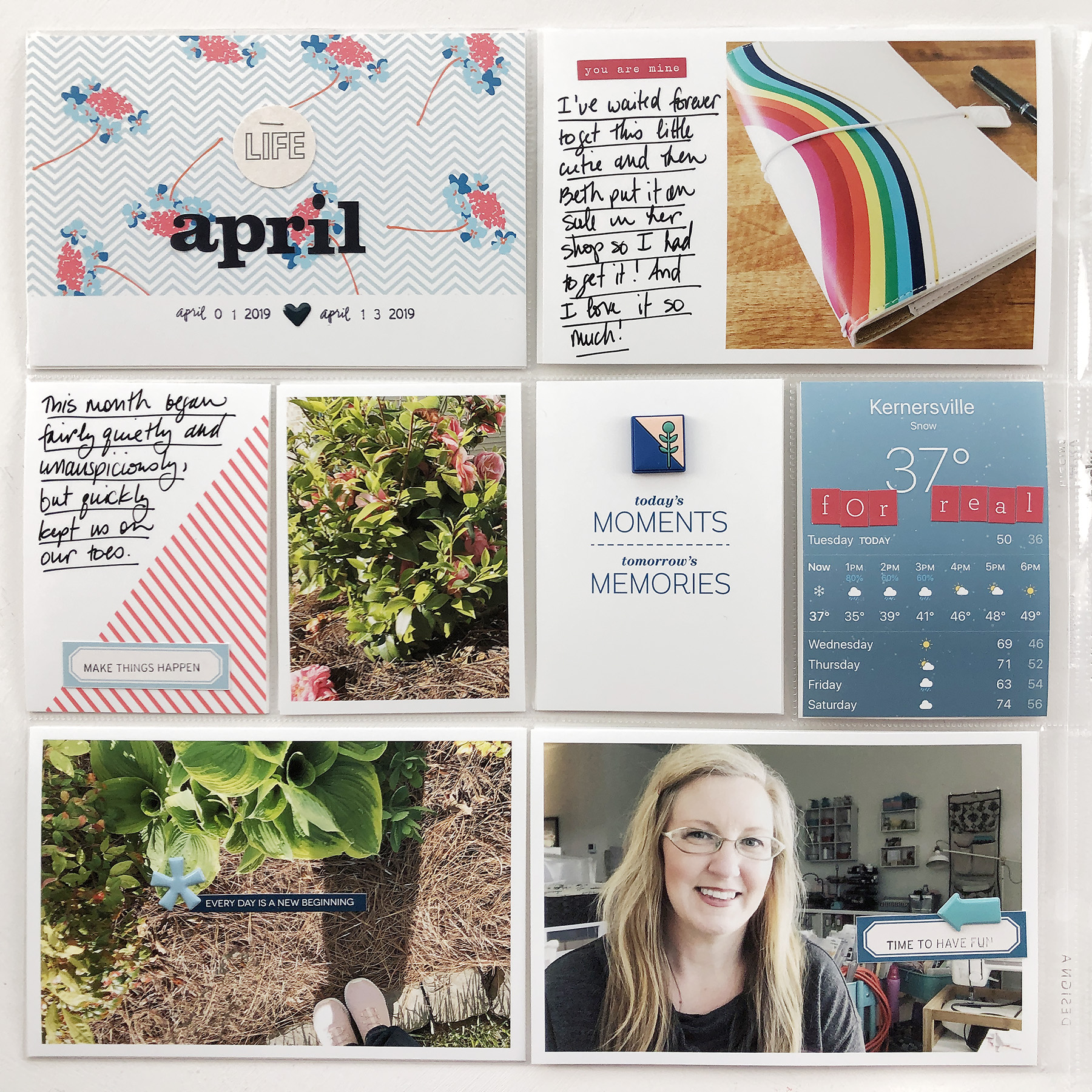 Larkindesign ***Sahlin Studio*** Design Team | 2019 Project Life Weeks 12 and 13