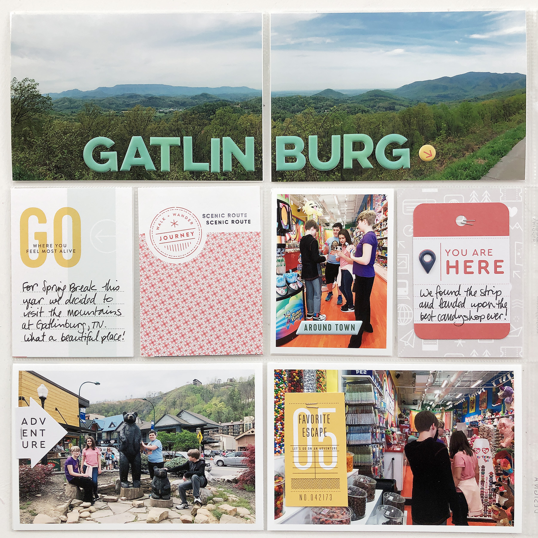 Larkindesign 2019 Project Life | Gatlinburg Process Video | Documenting Travel In Project Life Part 03