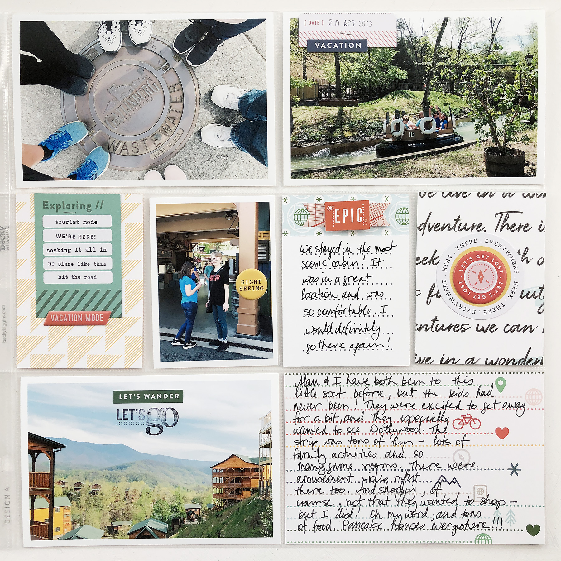 Larkindesign 2019 Project Life | Gatlinburg Process Video | Documenting Travel In Project Life Part 03