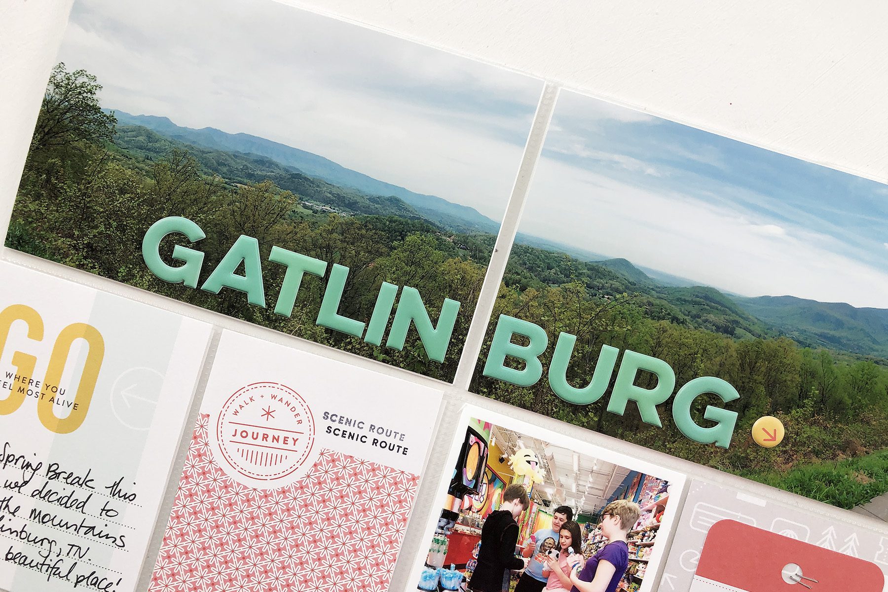 Larkindesign 2019 Project Life | Gatlinburg Process Video | Documenting Travel In Project Life Part 03