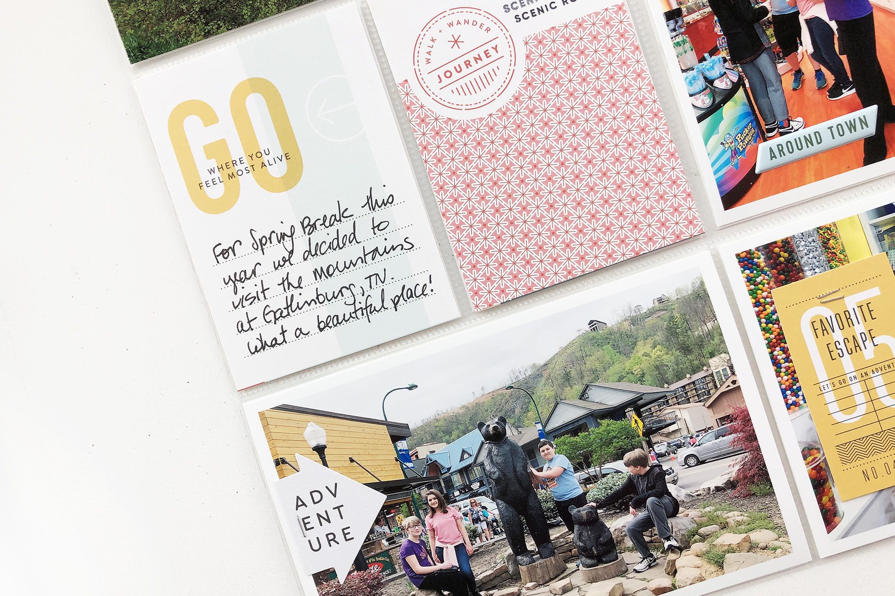 Larkindesign 2019 Project Life | Gatlinburg Process Video | Documenting Travel In Project Life Part 03