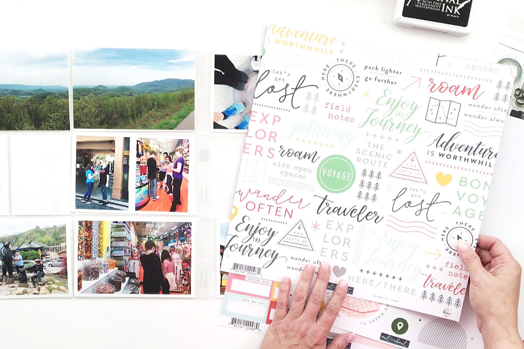 Larkindesign Using Traditional Product In Pocket Pages | Documenting Travel In Project Life Part 02
