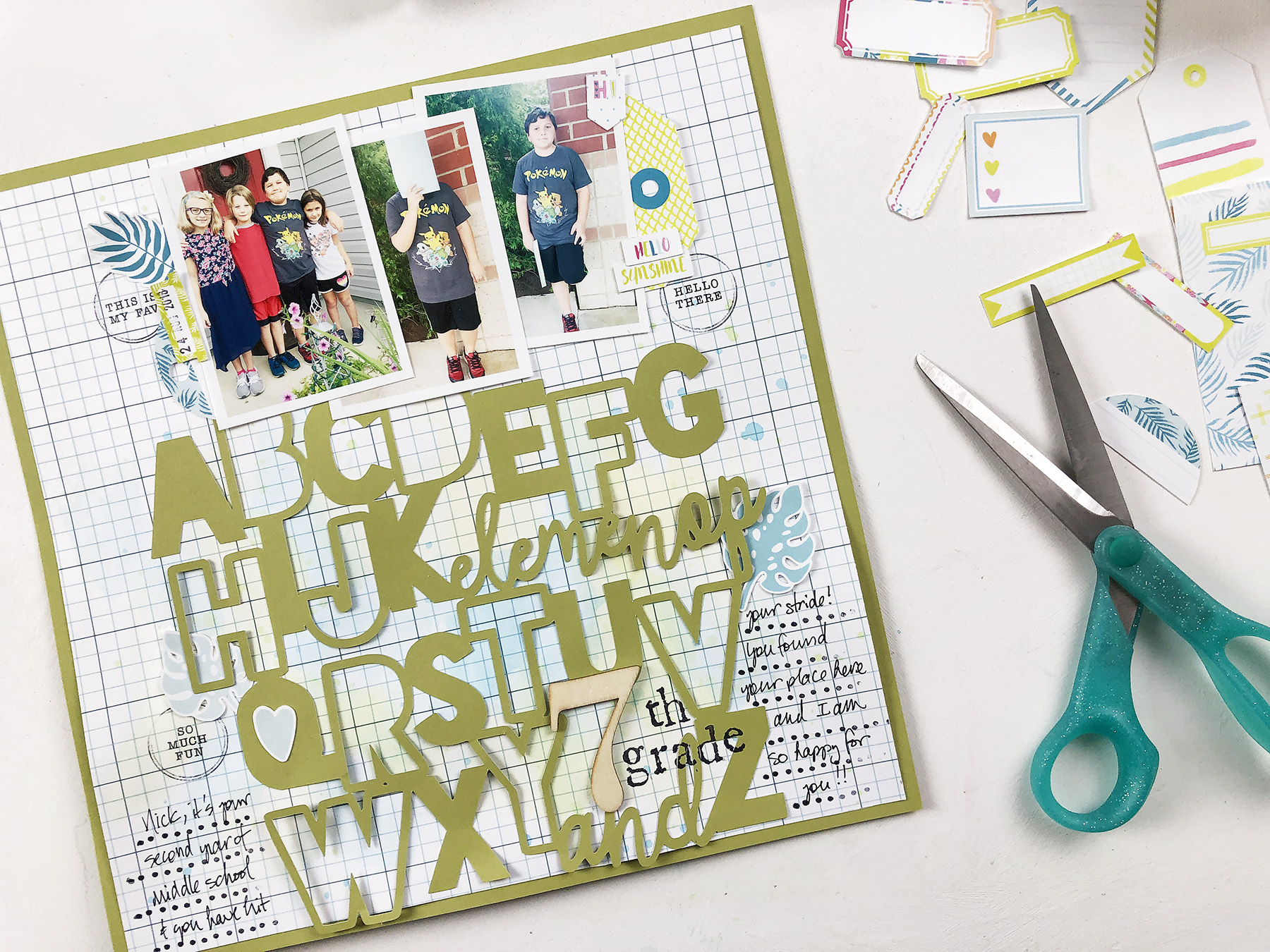 Kids Albums Project | Nicks First Day Of Seventh Grade