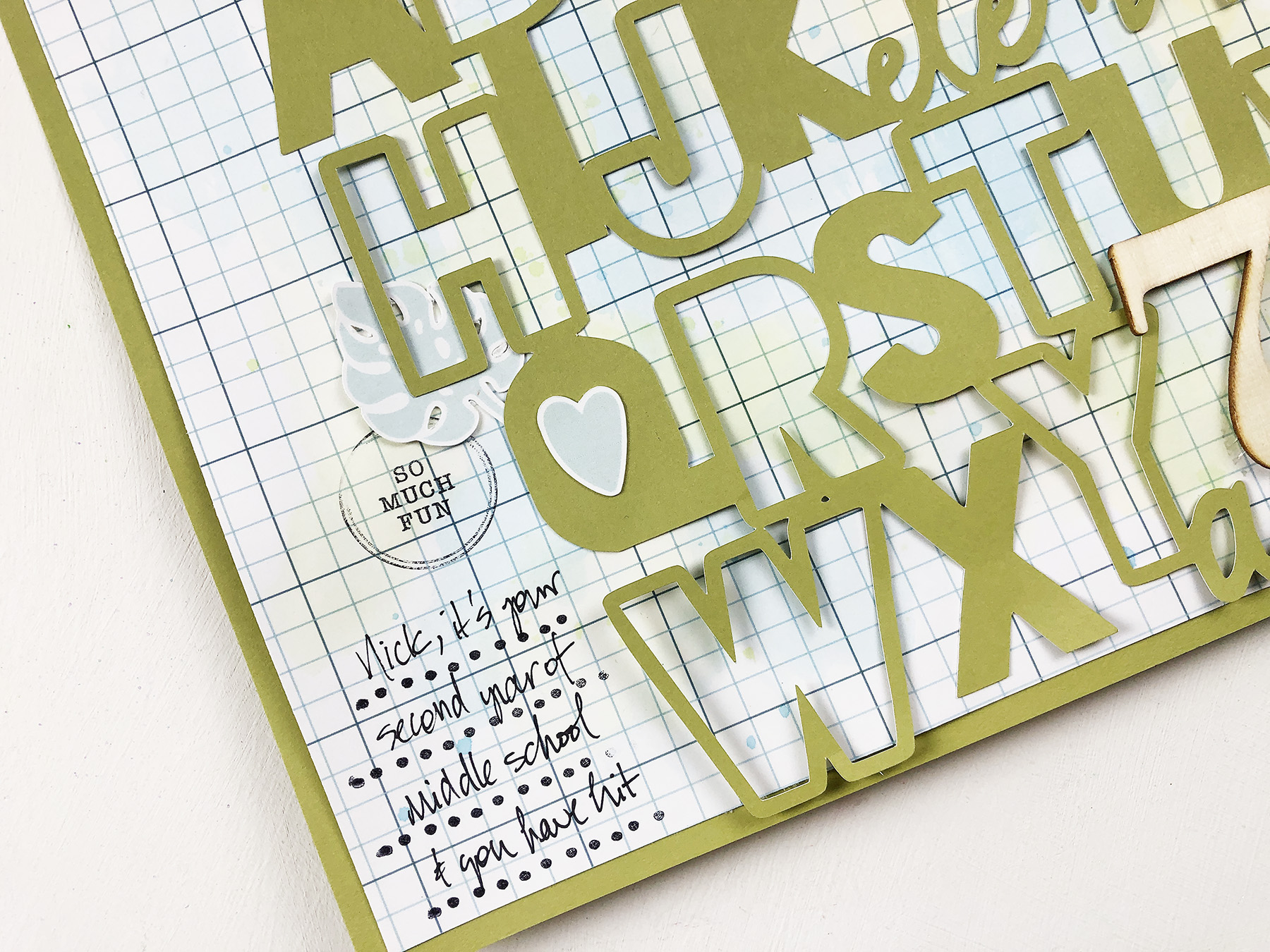 Kids Albums Project | Nicks First Day Of Seventh Grade