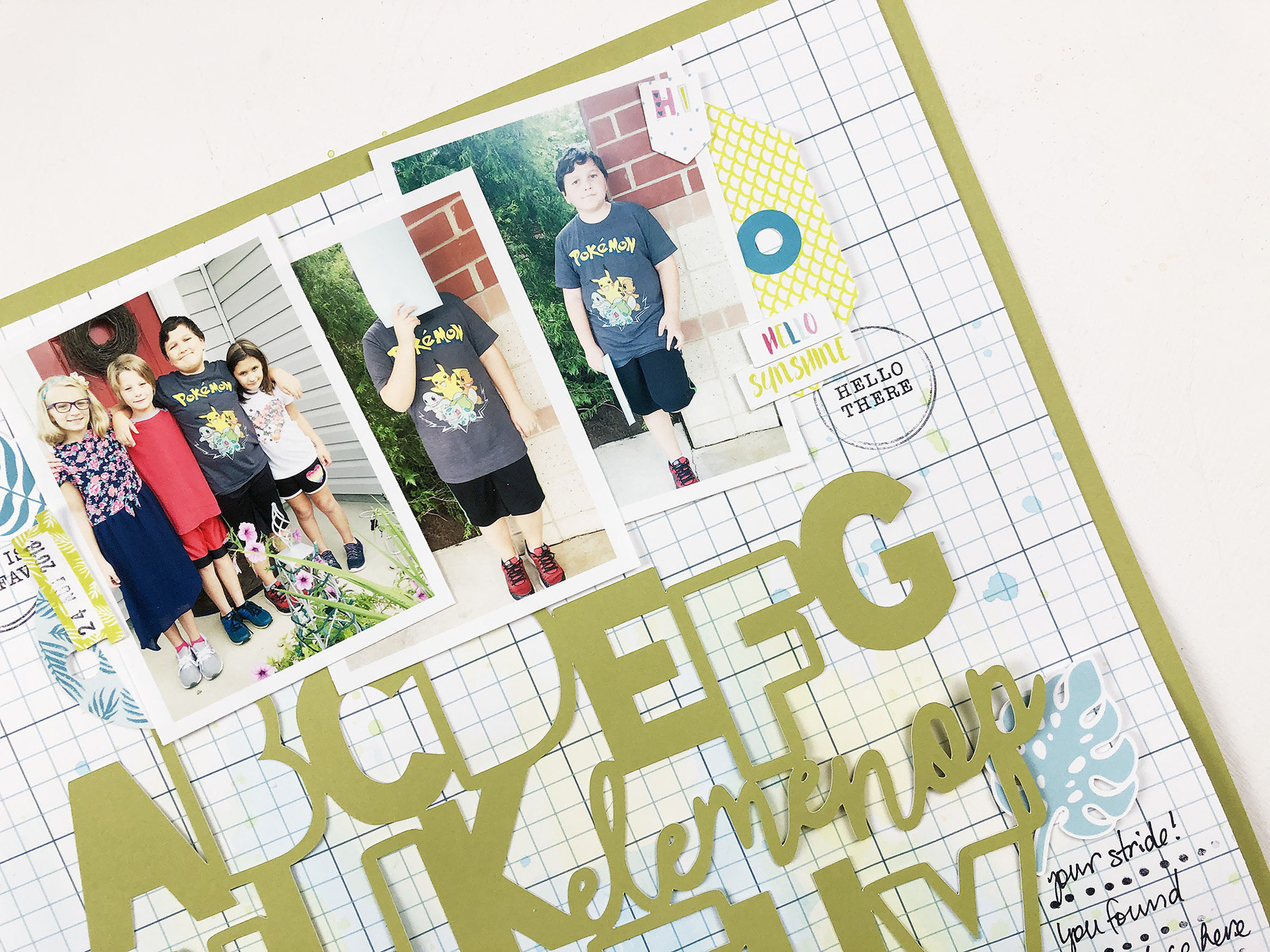 Kids Albums Project | Nicks First Day Of Seventh Grade