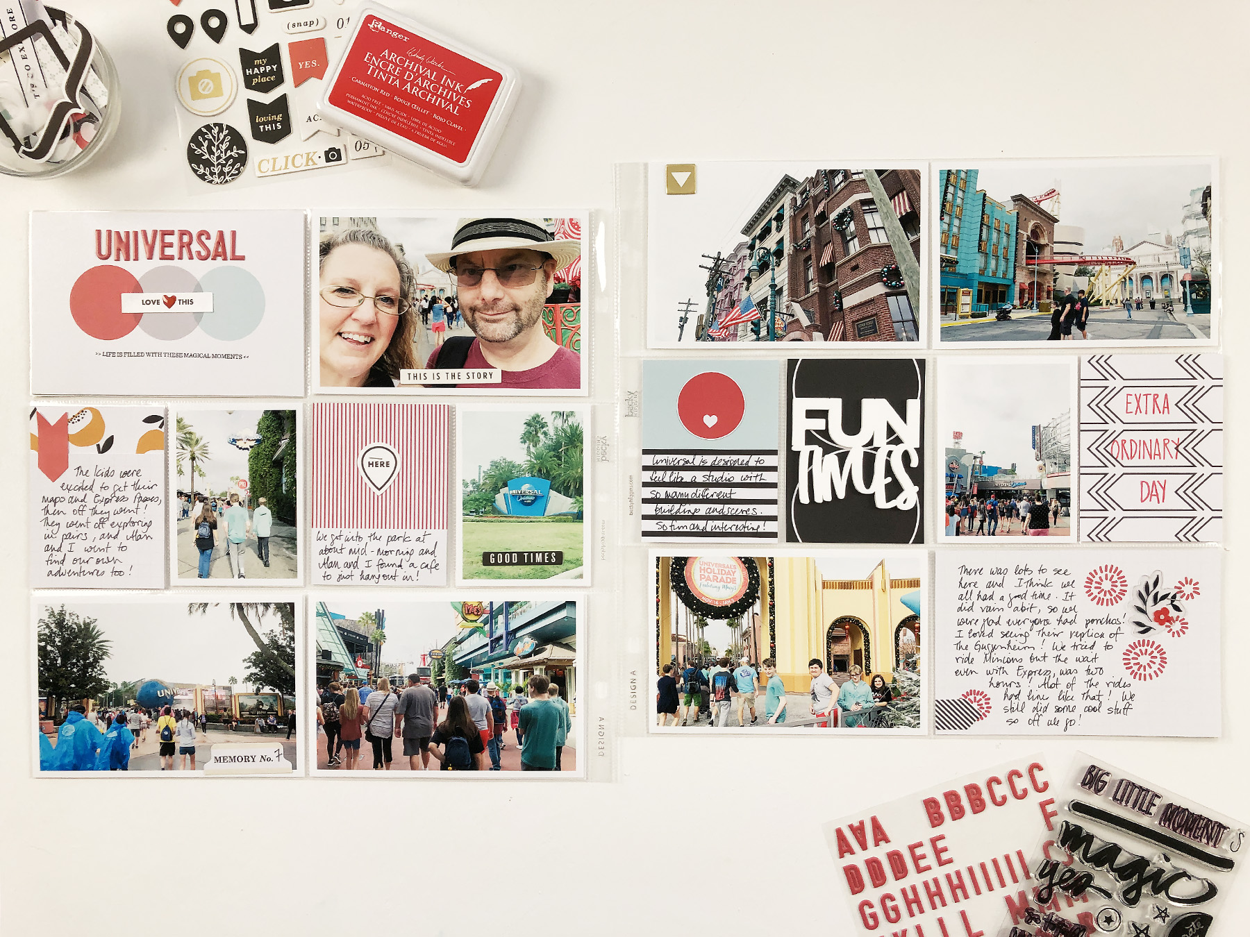 Larkindesign Disney 2020 Album | Documenting Universal Studio | Ft Project Life Click