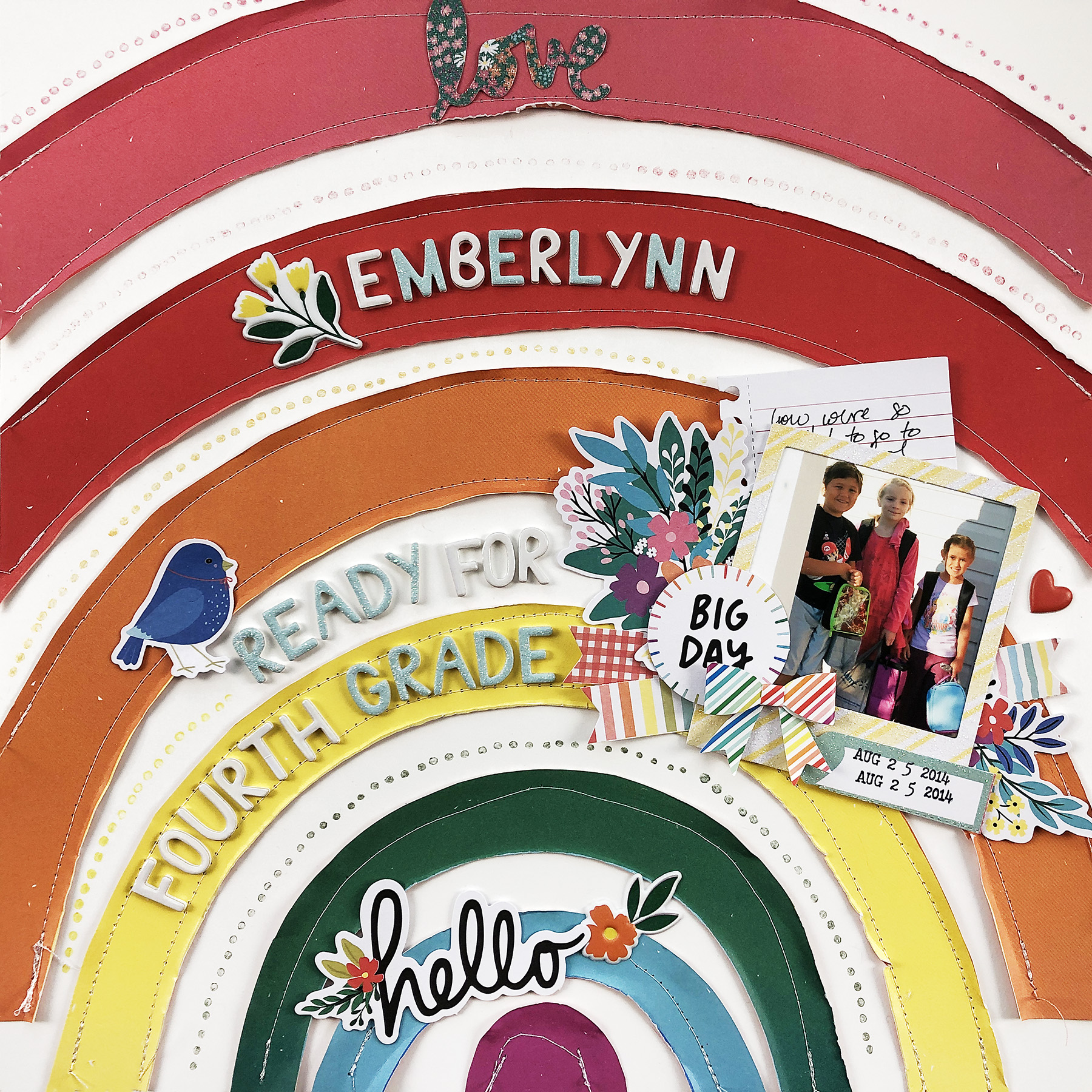 Larkindesign Kids Scrapbook Album Project | Emberlynn Edition Fourth Grade