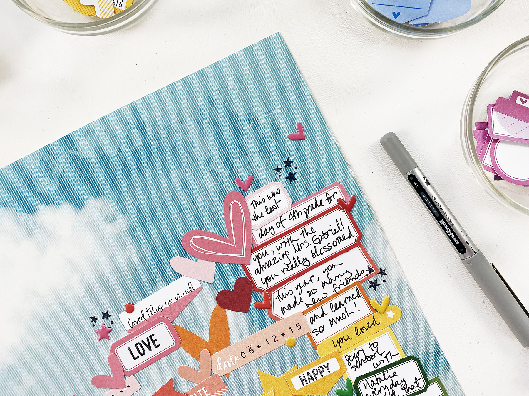 Larkindesign Scrapbook Your Kids | Embelynn's Last Day of 4th Grade